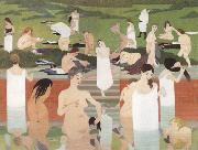 Felix  Vallotton Bathing on a Summer Evening (mk19) oil painting on canvas